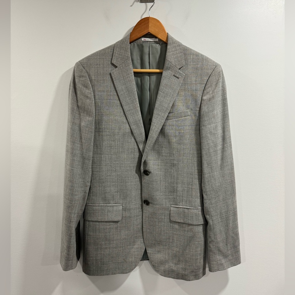 Reiss Men Grey Blazer Suit‎ Jacket Size 38R